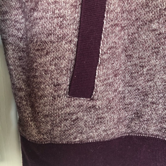 Long, purple sweater with oversized neck - Picture 3 of 7